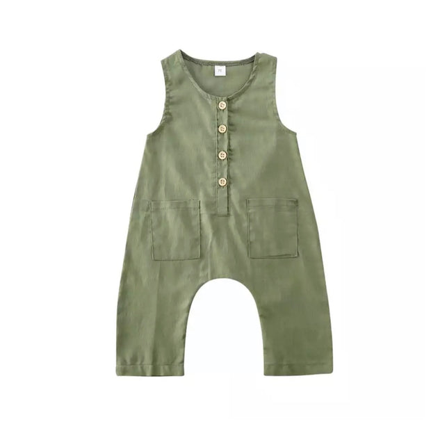 Matt Button Romper- Green - SEO Optimizer Test