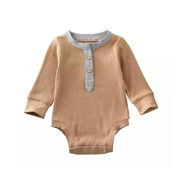 Braxton Onesie-  Grey on Tan - SEO Optimizer Test