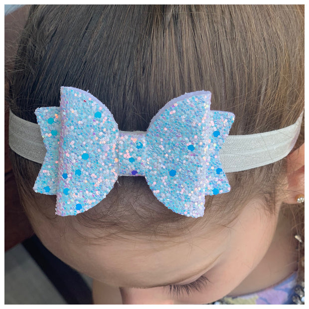 Celeste Glitz Bow Headbands