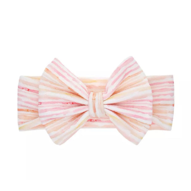 Jolie Bow Headband- Stripes