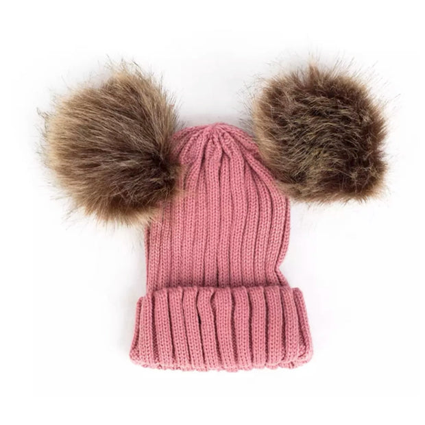 Pompom Beanie - Musk Mauve