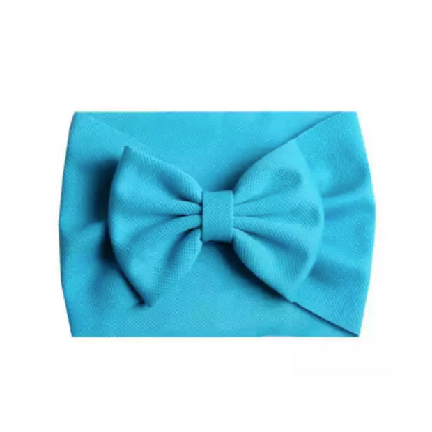 Calista Bow Headband- Blue