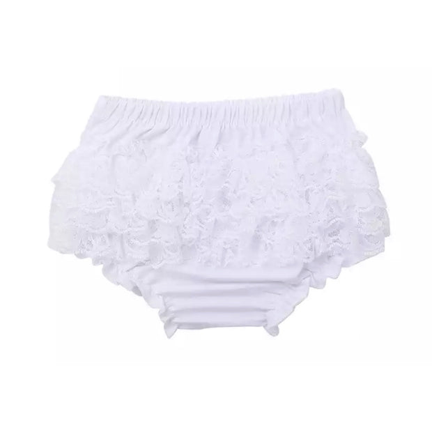 Kay Ruffle Bloomer- White