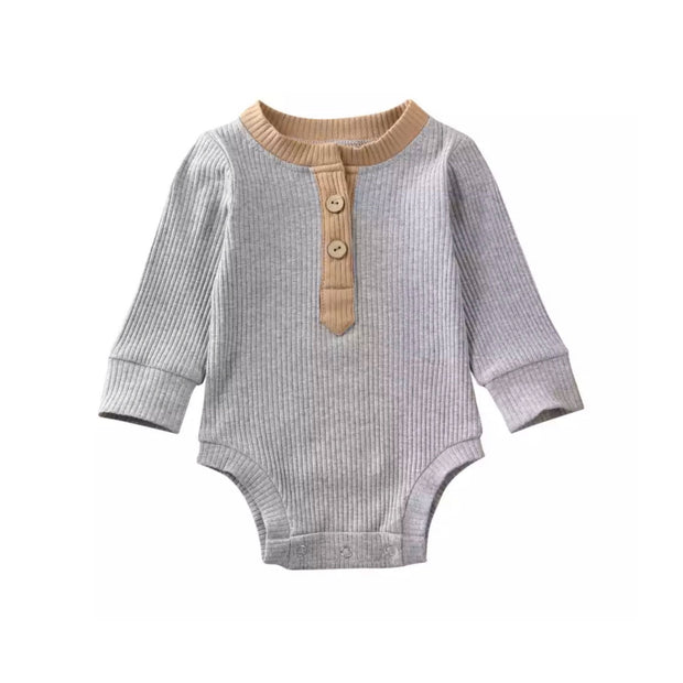 Braxton Onesie-  Tan on Grey - SEO Optimizer Test