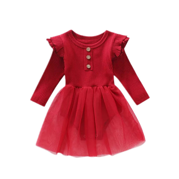 Norah Tutu Romper- Rose Red