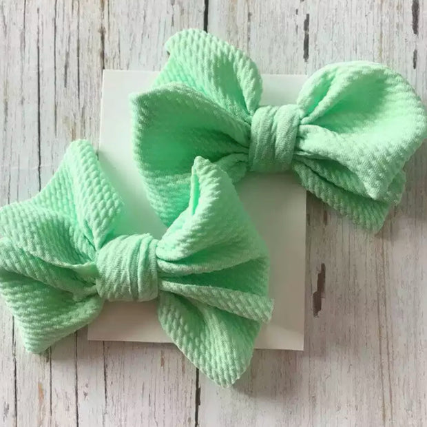 Cate Piggie Bows- Light Lime