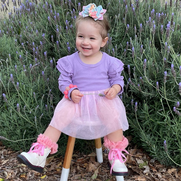 Gracen Tutu Romper- Purple