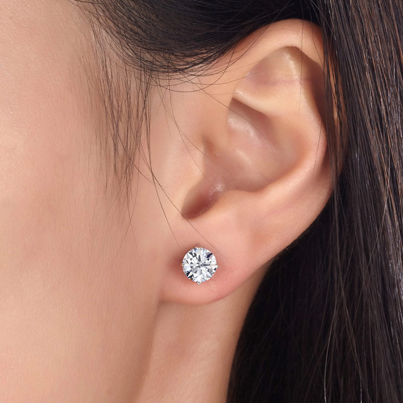 1 Carat Created Diamond Stud Earrings 925 Sterling Silver XFE8114 – my