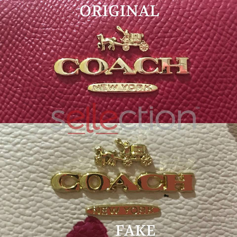 coach original and fake emblem