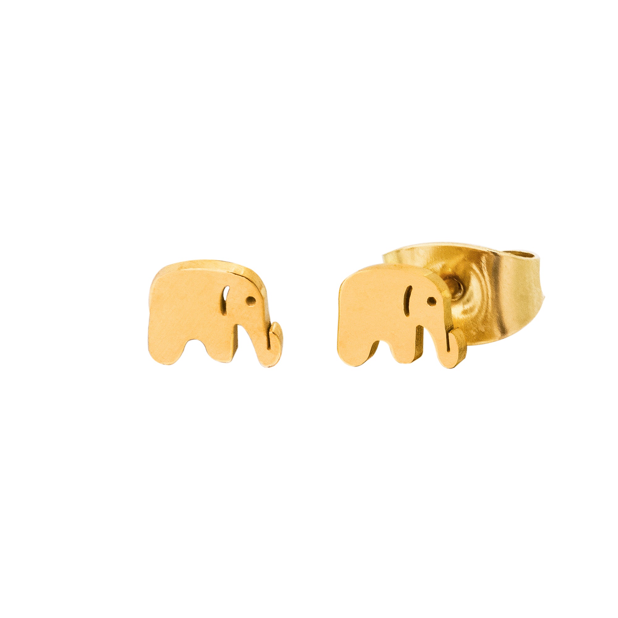 ELEPHANT Stud Earrings Plain