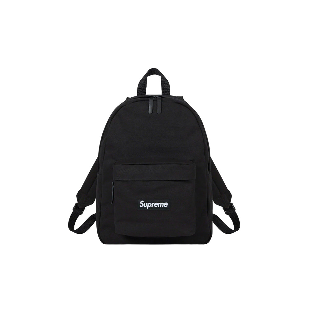 Supreme Canvas Backpack Black (SS23) | PLUS