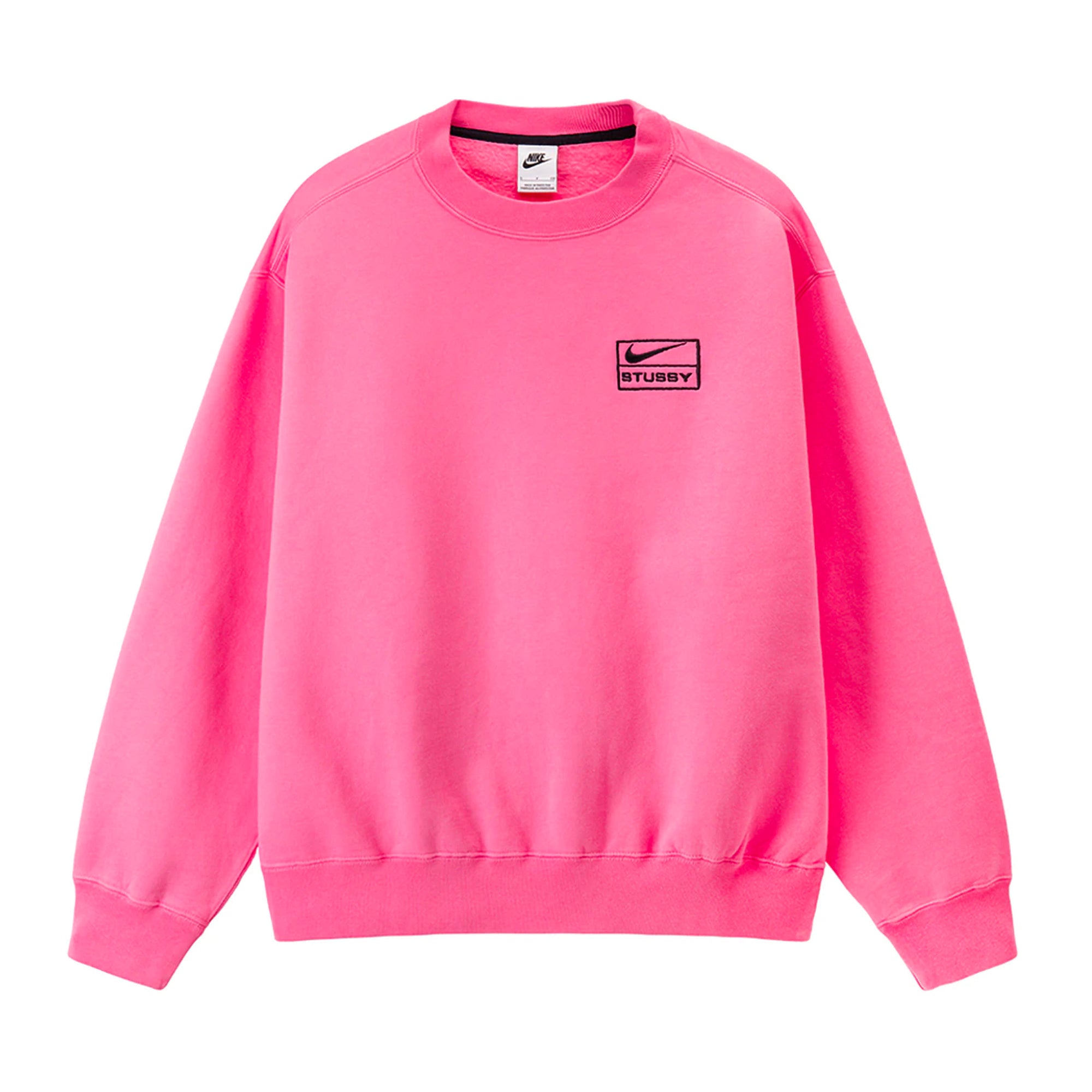 Nike x Stussy NRG BR Crew Fleece Pink | PLUS