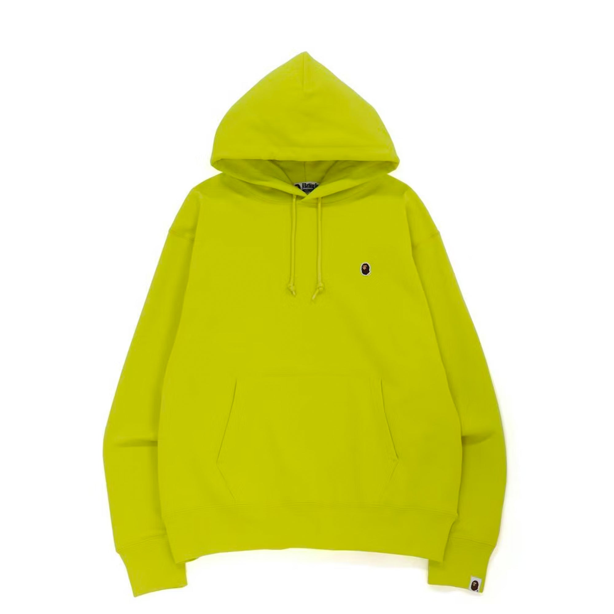 BAPE Ape Head One Point Relaxed Fit Pullover Hoodie Yellow – PLUS