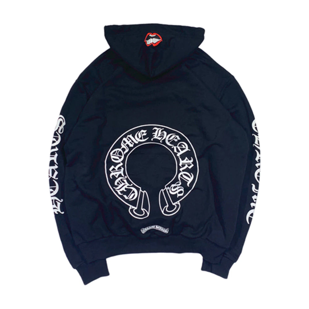 Chrome Hearts Matty Boy Chomper Horseshoe Hoodie Black | PLUS