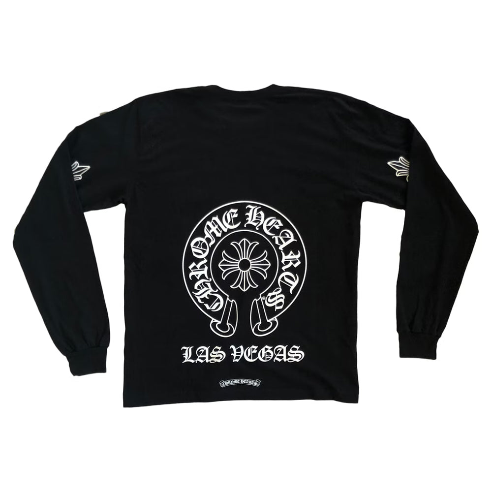 Chrome Hearts Las Vegas Exclusive L/S T-Shirt Black | PLUS