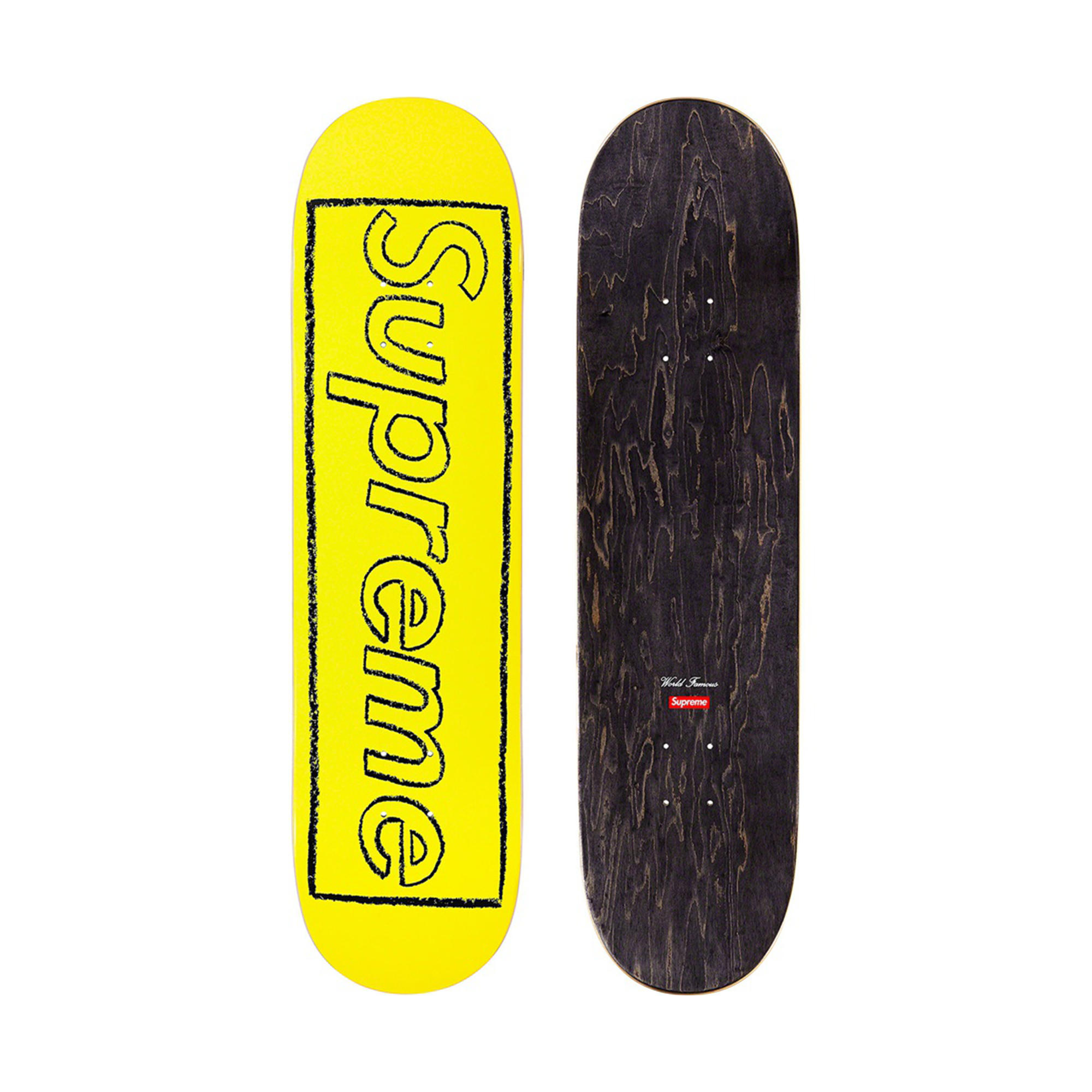 supreme kaws clalk logo skateboard デッキ