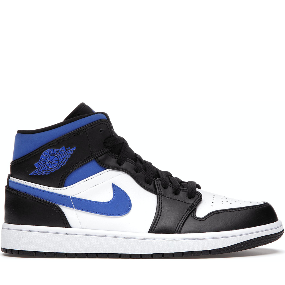 air jordan 1 mids blue black and white