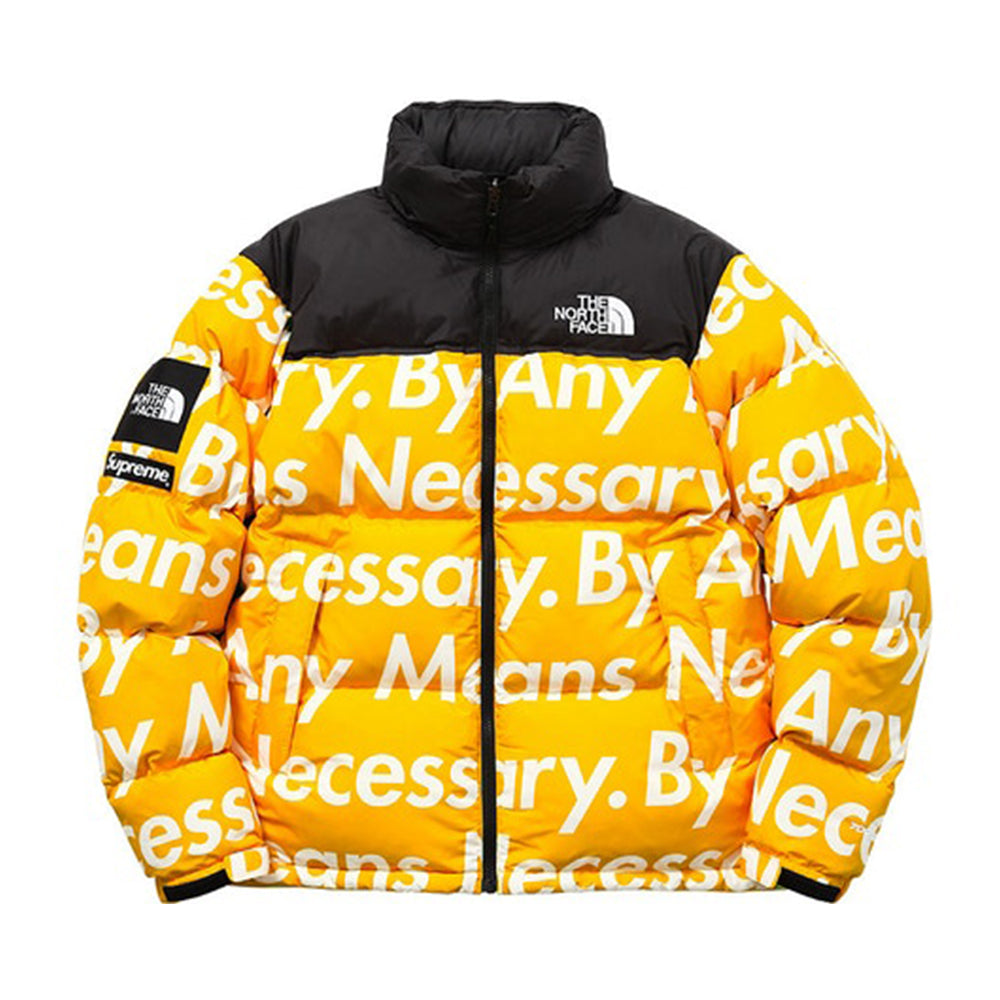 Supreme The North Face By Any Means Nuptse Jacket Yellow | PLUS