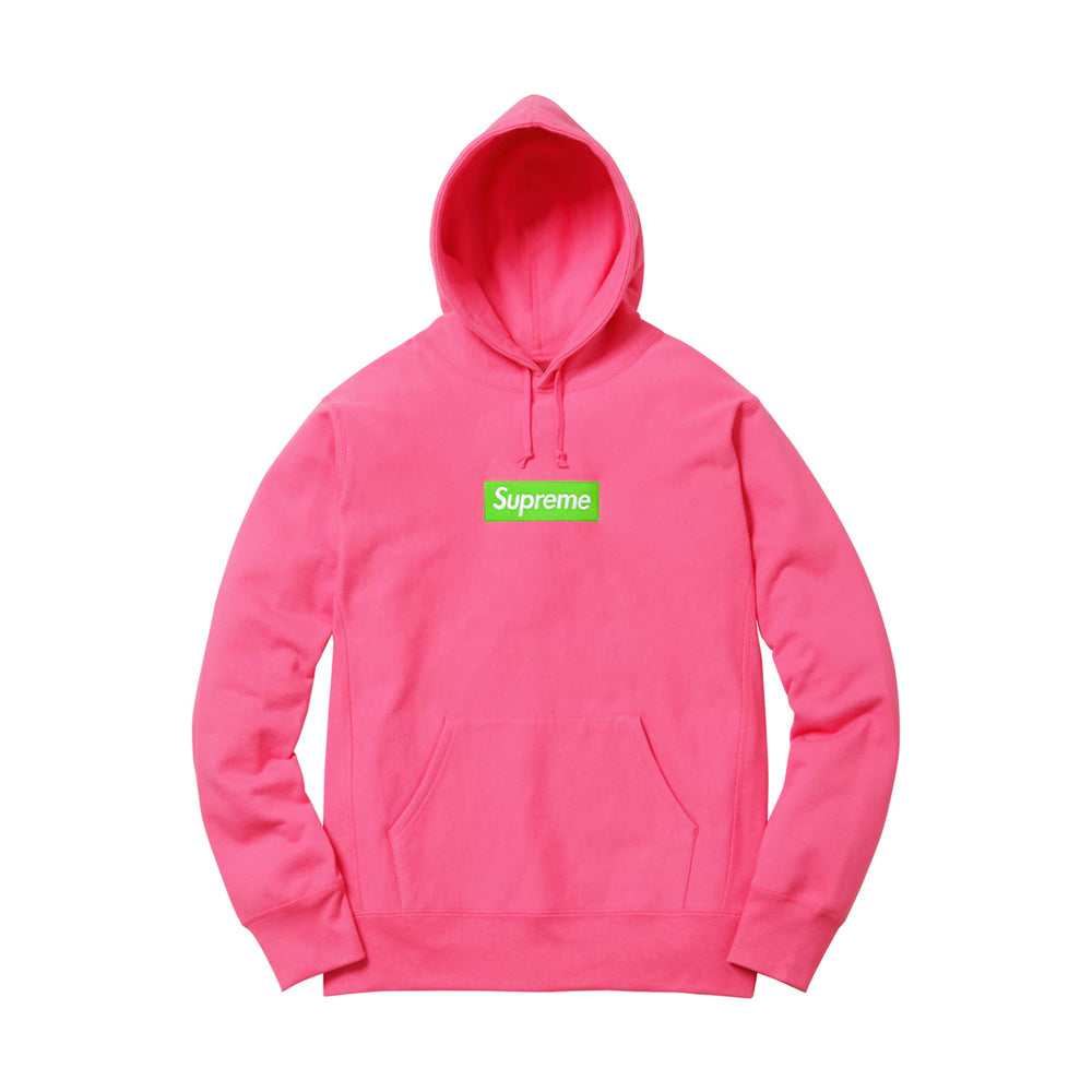 Supreme Box Logo Hooded Sweatshirt (FW17) Magenta | PLUS