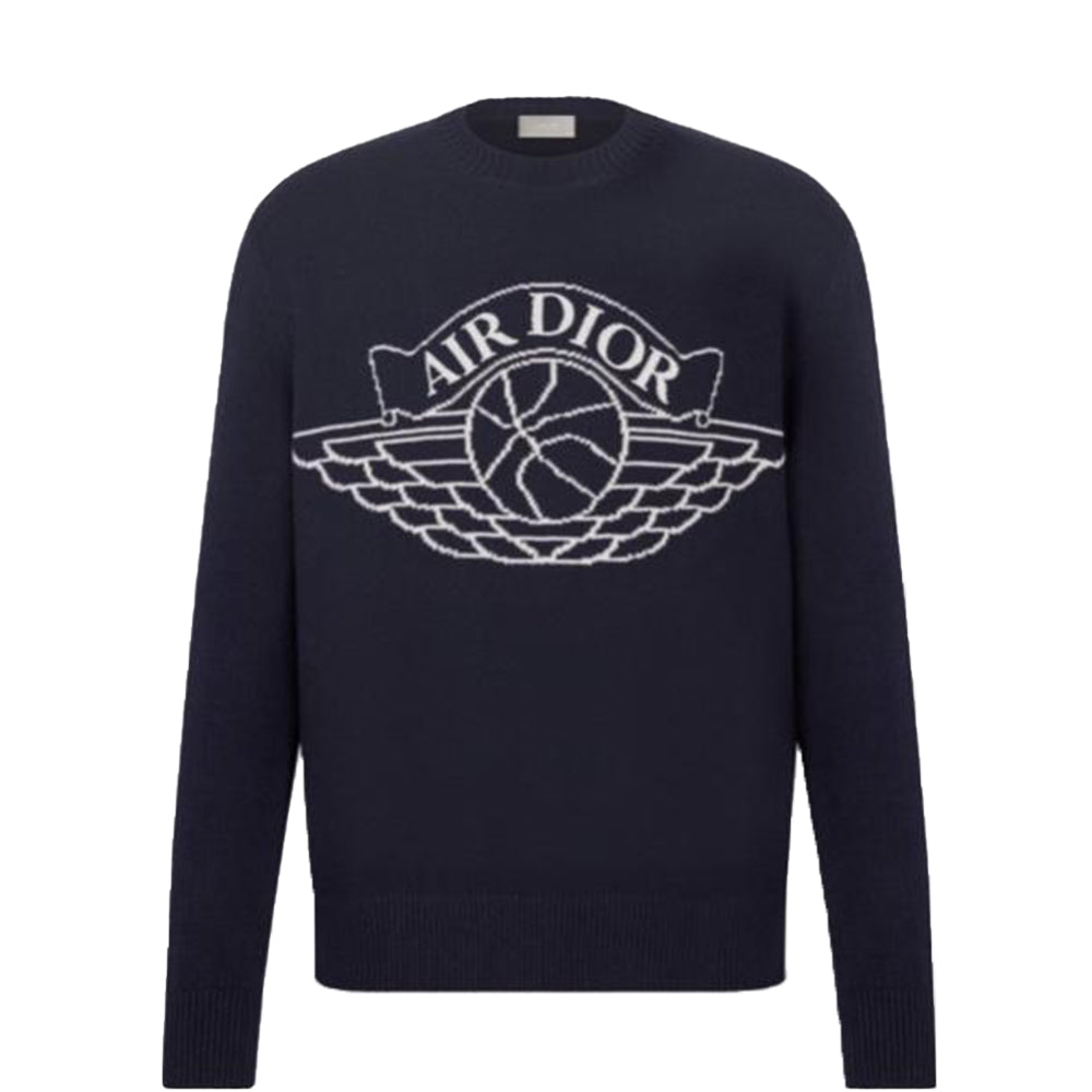 dior x jordan wings sweater navy