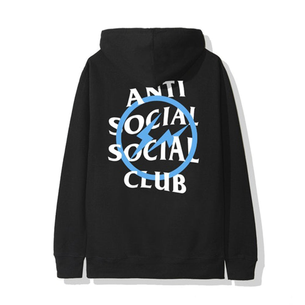 ASSC x Fragment Blue Bolt Hoodie Black | PLUS