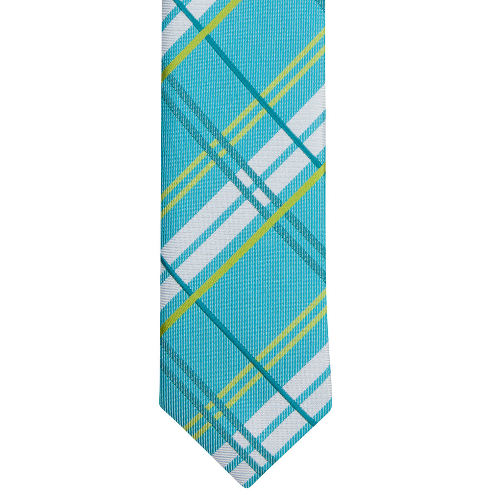 yellow plaid tie