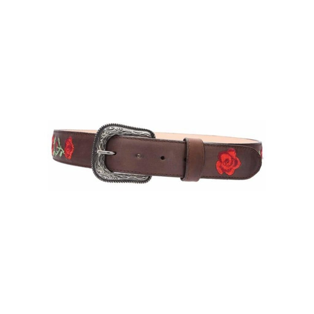 JB15-02 Belt with Red Flowers | para Mujer | Joe Boots