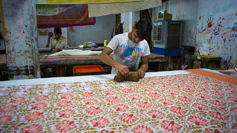 block printing work