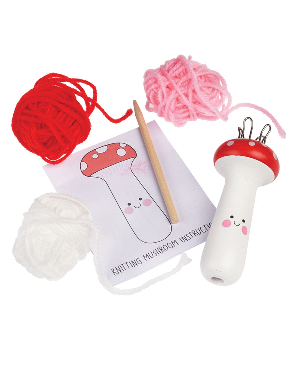 Knitting Mushroom French Knitting Kit Clothkits