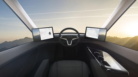 Vanlifer Tesla Semi concept motorhome fully electric driver cab