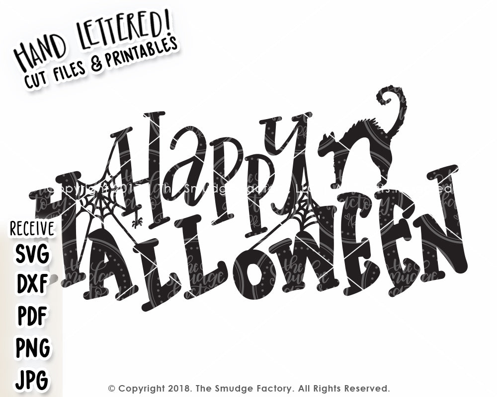Happy Halloween Svg Printable The Smudge Factory