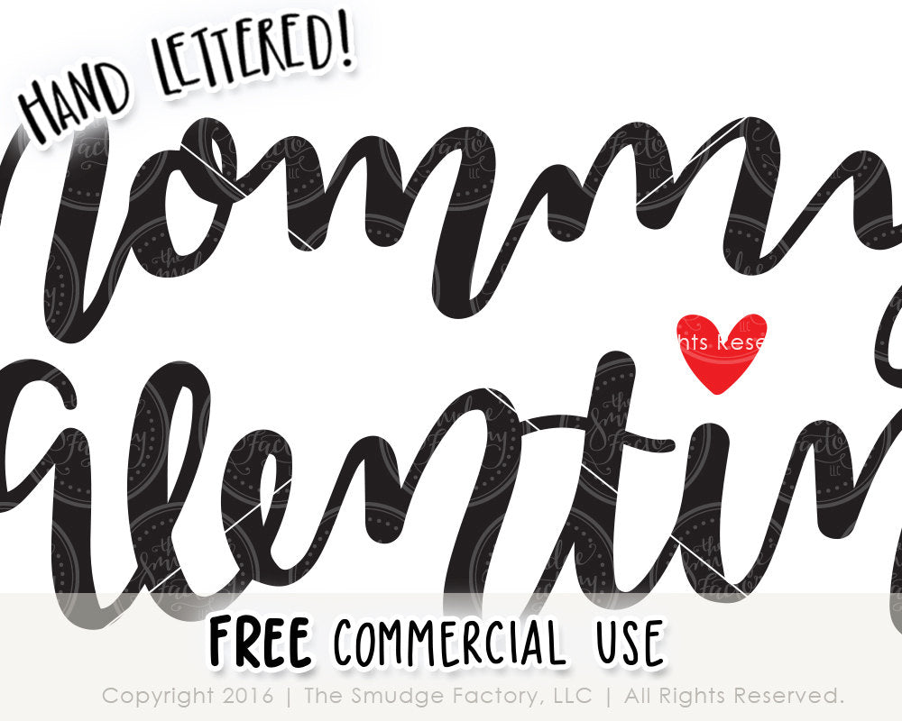 Mommy's Valentine SVG & Printable – The Smudge Factory