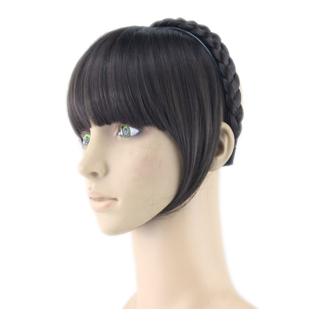 Hair Marvel Synthetic Hair Fringe Black Blonde Hair Bangs With Braided