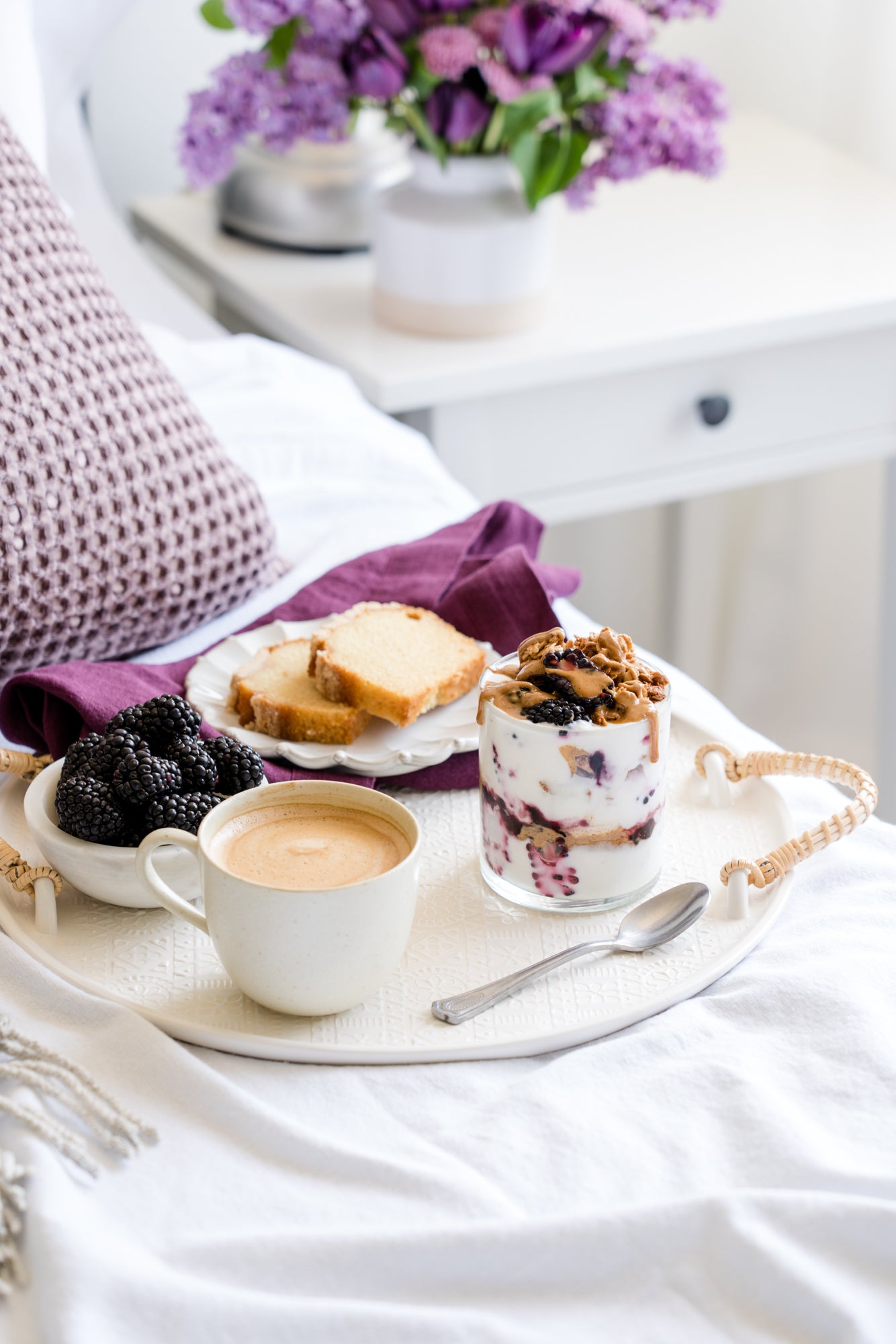 Marionberry Parfait Breakfast in Bed