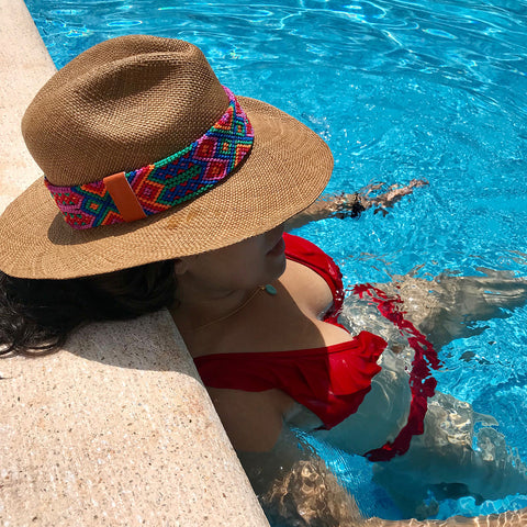 sombreros para vacaciones, sombrero panama mexicano para mujer, salvador nunez shop
