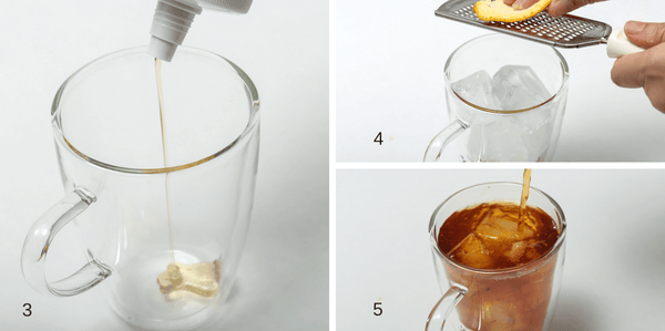 instruction of making iced lemon tea