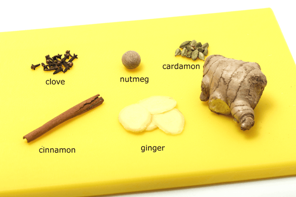 ingredients for chai tea