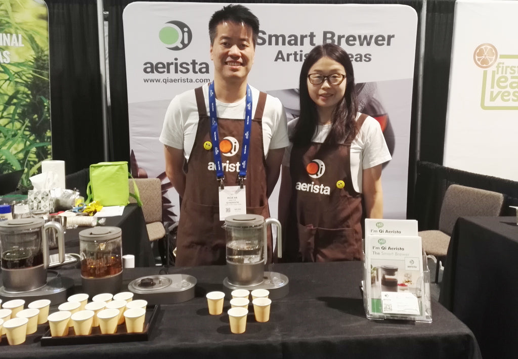 Qi Aerista smart brewer at World Tea Expo