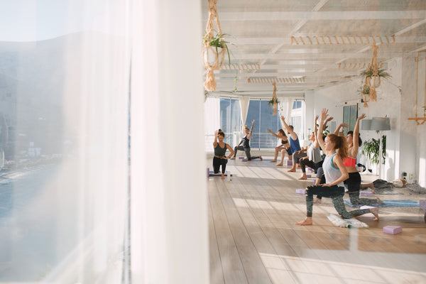 Yoga class Greece Abbi Miller