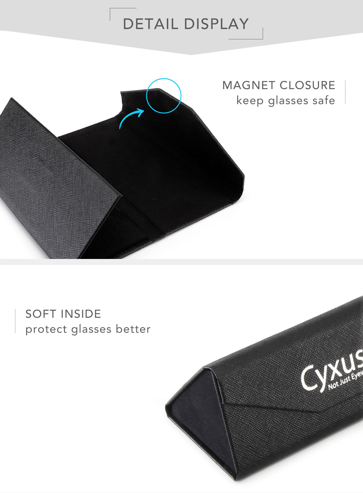 cyxus foldable eyecase glasses