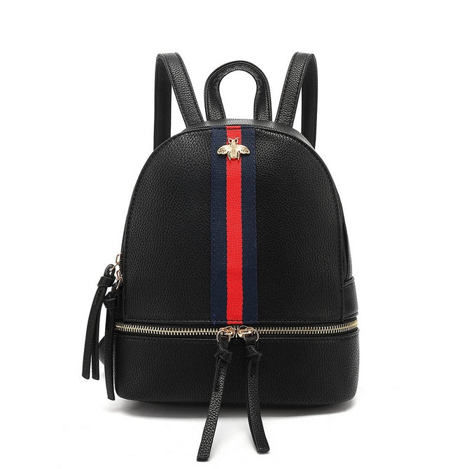 gucci bee backpack black