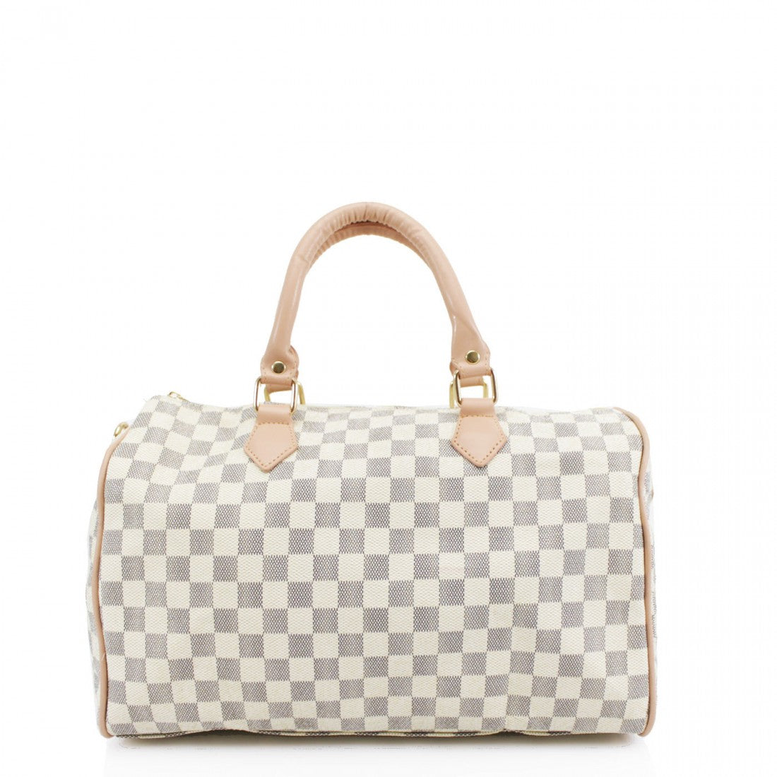 ‘Everyday’ Louis Vuitton Inspired Speedy Bag – White Check – Style Of Beyond