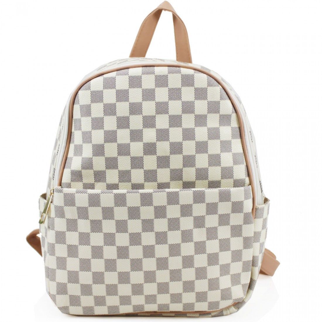 &#39;Day Trip&#39; Louis Vuitton Inspired Backpack - White Check – Style Of Beyond