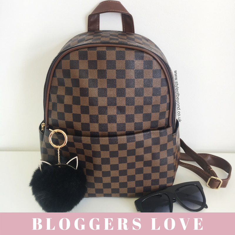 &#39;Day Trip&#39; Louis Vuitton Inspired Backpack - Brown Check – Style Of Beyond