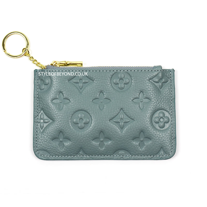 Ines Real Leather Louis Vuitton Inspired Key Pouch - Blue – Style Of Beyond