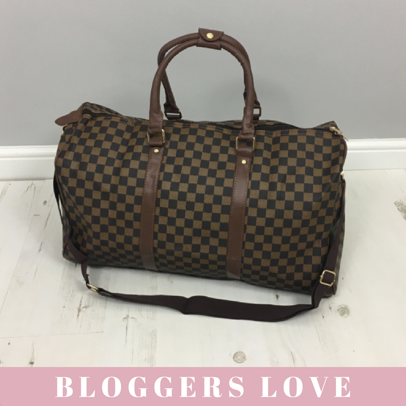 &#39;Take Me Away&#39; Louis Vuitton Inspired Weekend Bag - Brown Check – Style Of Beyond