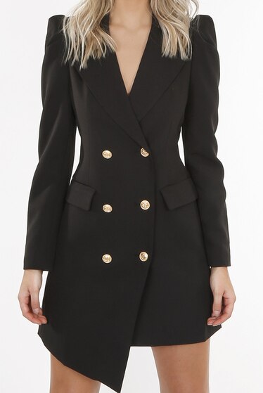 balmain inspired blazer dress