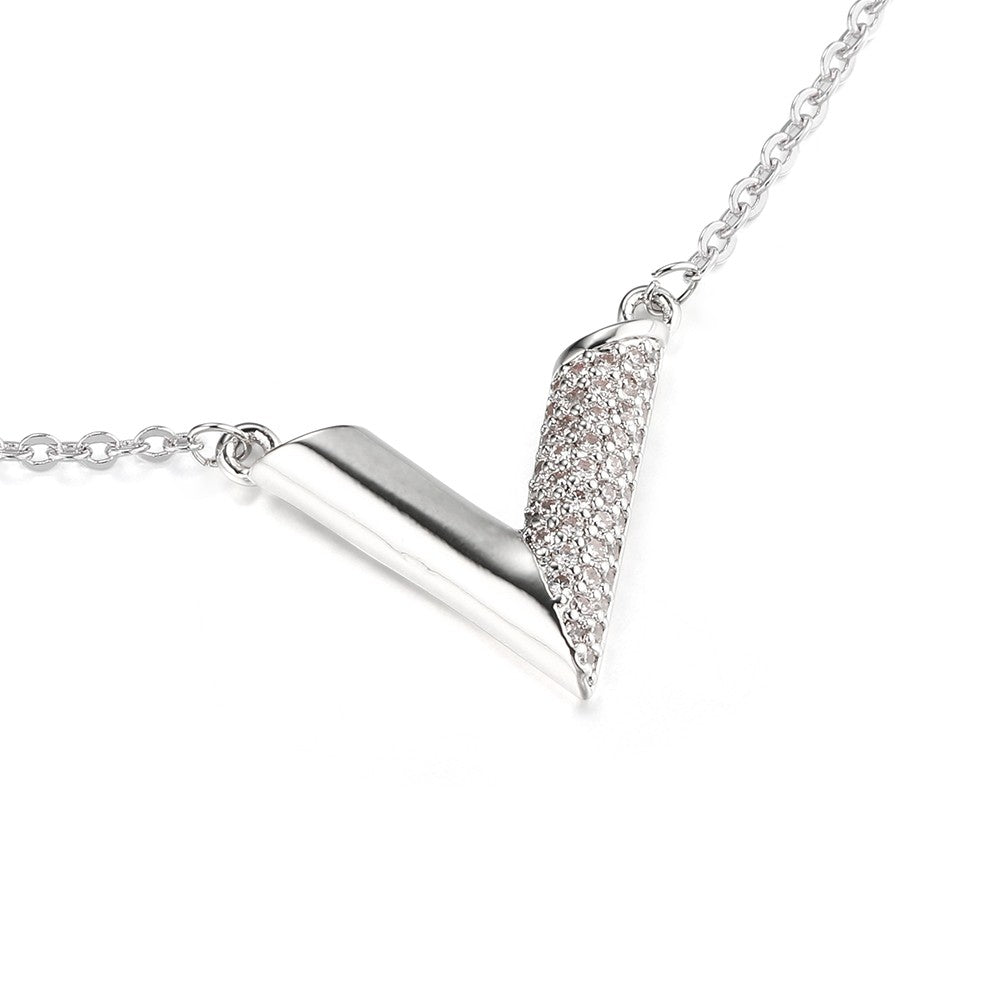 Essential V Louis Vuitton Inspired Necklace - Silver – Style Of Beyond
