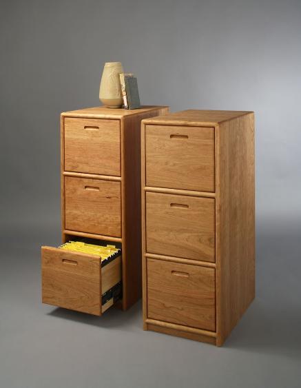 Contemporary File Cabinets Hardwood Artisans Handcrafted Office