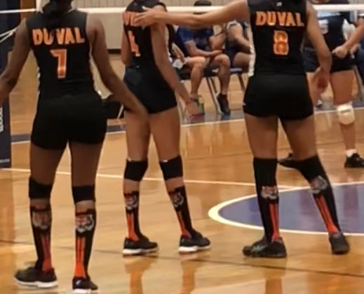 volley ball tiger socks